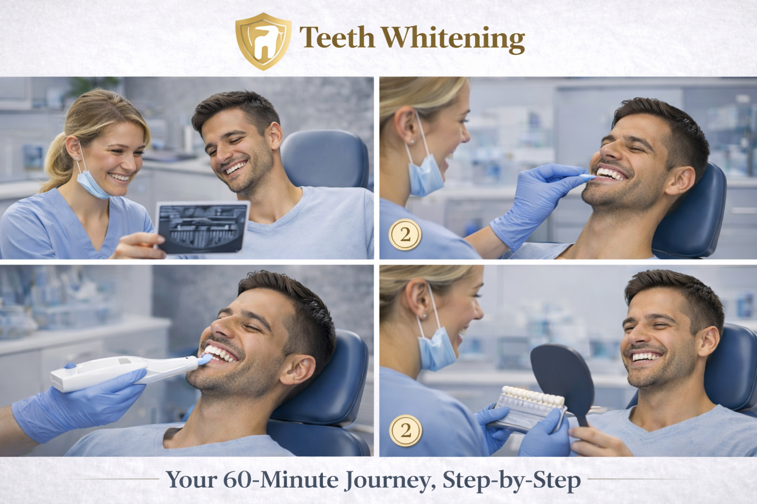 60-Minute Teeth Whitening Process