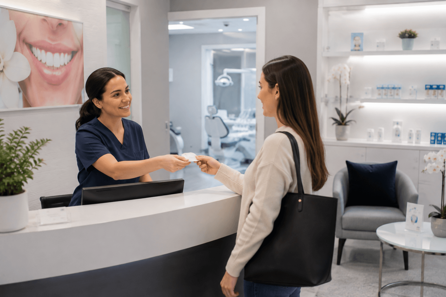 Checklist of details to include when enquiring about a professional whitening treatment